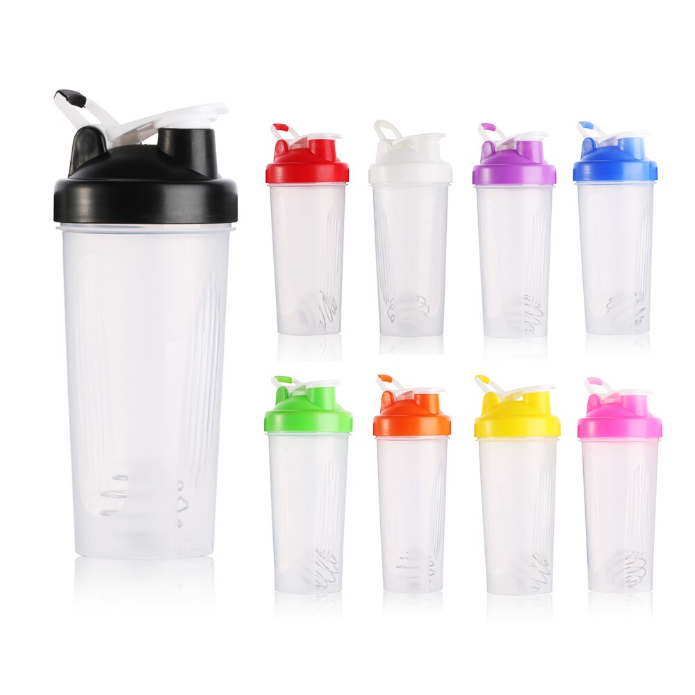 Shaker flaske valleproteinpulver blandingsflaske sports ernæring protein shaker fitness vandflaske