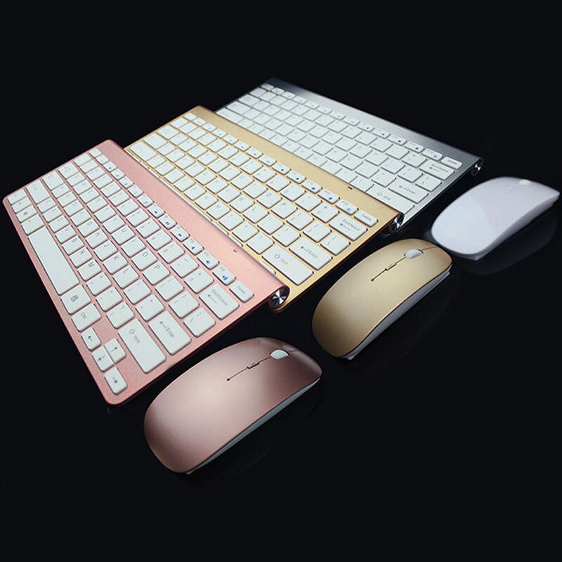 Ergonomic Wireless Keyboard Small Stylish 2.4G Mouse Set Mini Keyboard For Games Office Entertainment Desktop Laptop