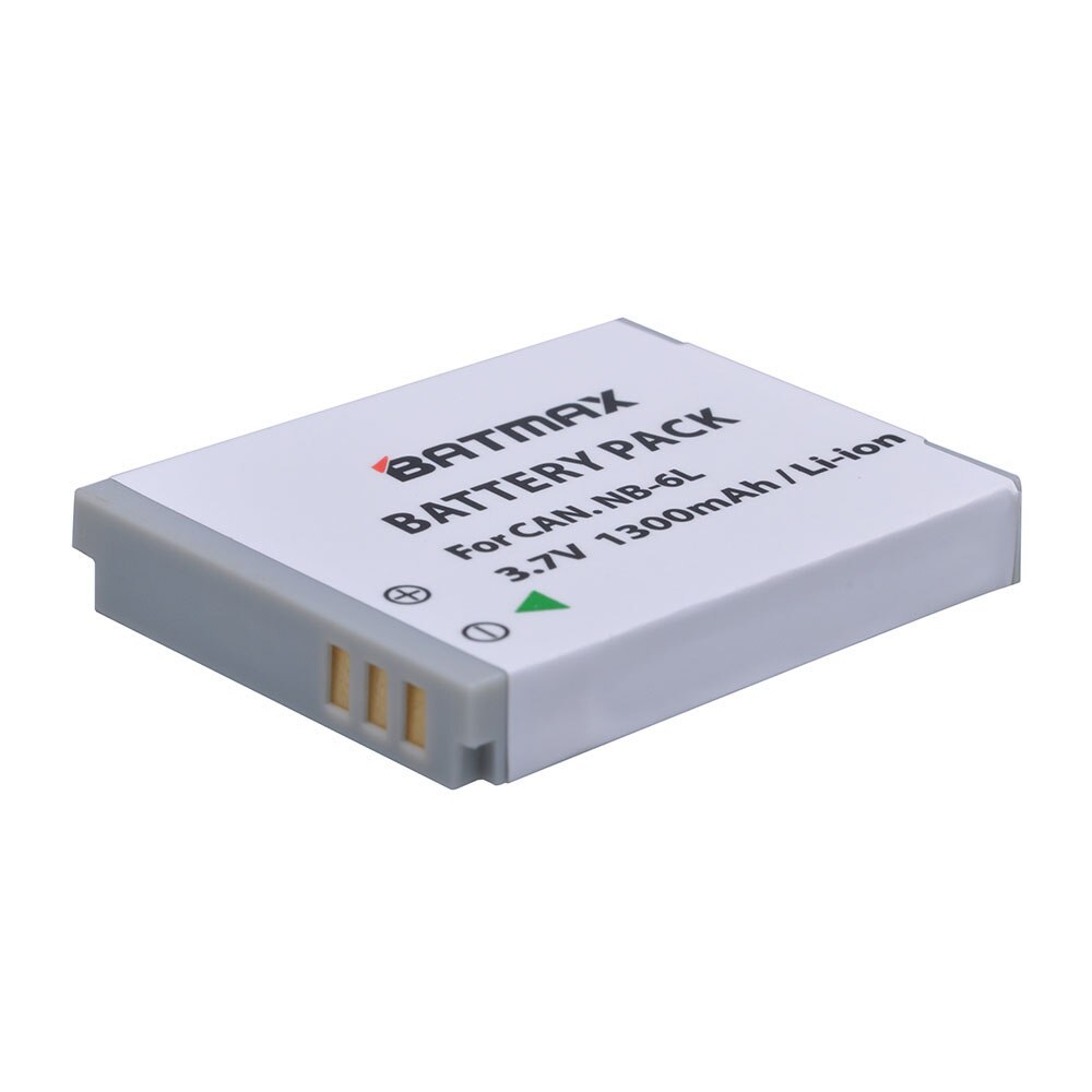 2Pcs NB-6LH NB-6L Battery + Charger Type C Port for Canon PowerShot D10 D20 D30 S95 SX260 SX280 SX540 SX700 SX710 HS Camera