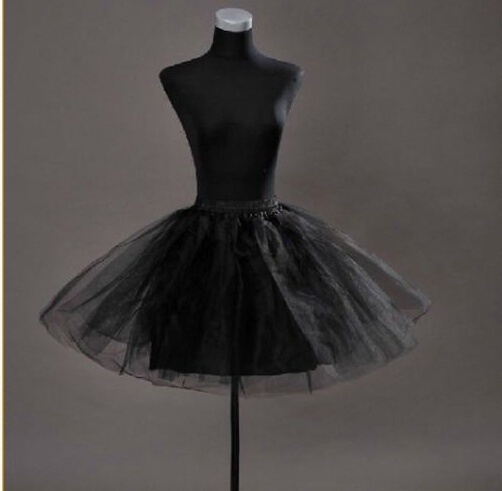 Vestido de novia de tul bajo falda aro Online talla única: Negro