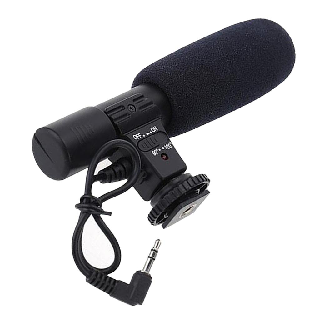 Microfon cu condensator pentru cameră dslr dv cu 3.5mm interfețe