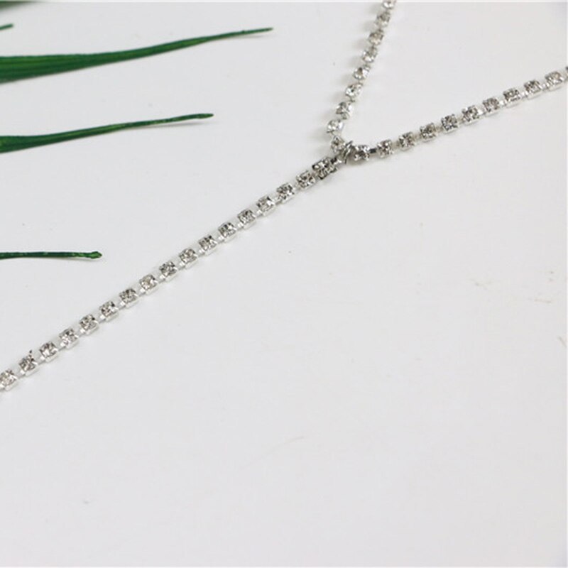 Glänzenden Strass Armbinde Einstellbar Kette für Frauen Charme Armbinde Armreifen Hand Kette Braut Hochzeit Partei Schmuck