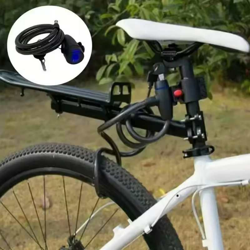 Serrure de chaîne de moto robuste, antivol en métal avec 2 clés pour une sécurité maximale et un renfort du vélo