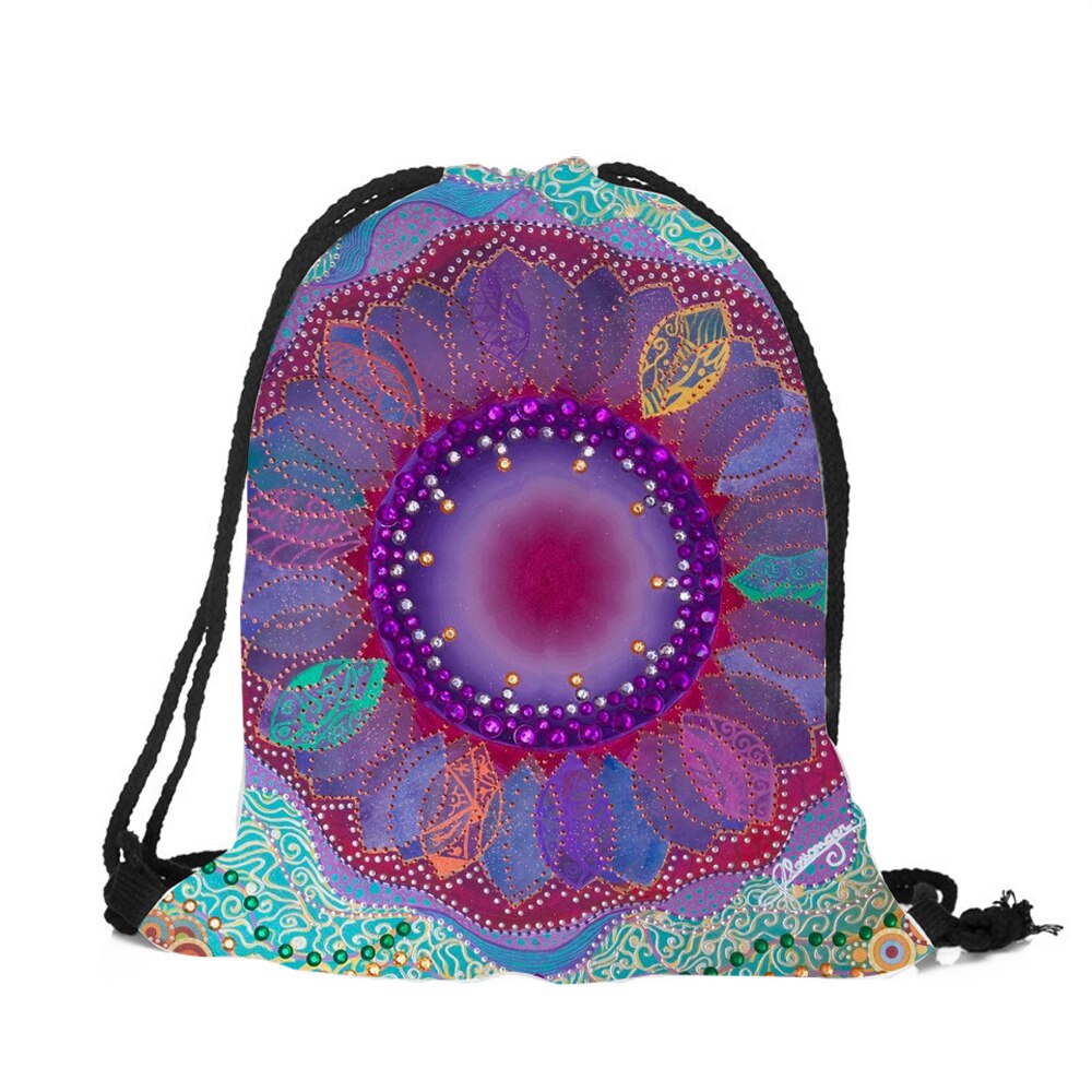 Mandala Blumen Druck Rucksack Neue Rucksack Männer Frauen unisex Schulter Tasche täglichen büro nützlich: 005