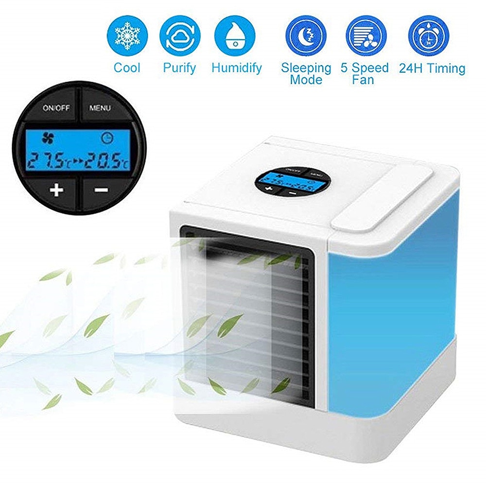 Mini Air Cooler Air Personal Space Cooler The Quick & Easy Way to Cool Any Space Air Conditioner Air Cooling Fan for Office Room