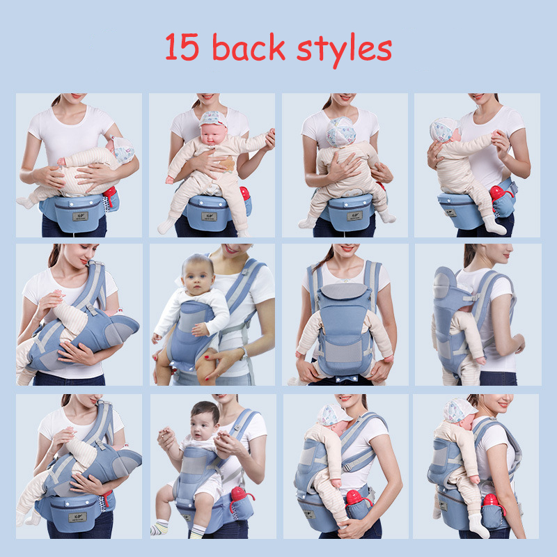 Portabebé ergonómico para bebé de 0 a 48 meses, porta bebés para bebé, cabestrillo para bebé 3 en 1, frontal, ergonómico, canguro, eslinga para llevar a bebé