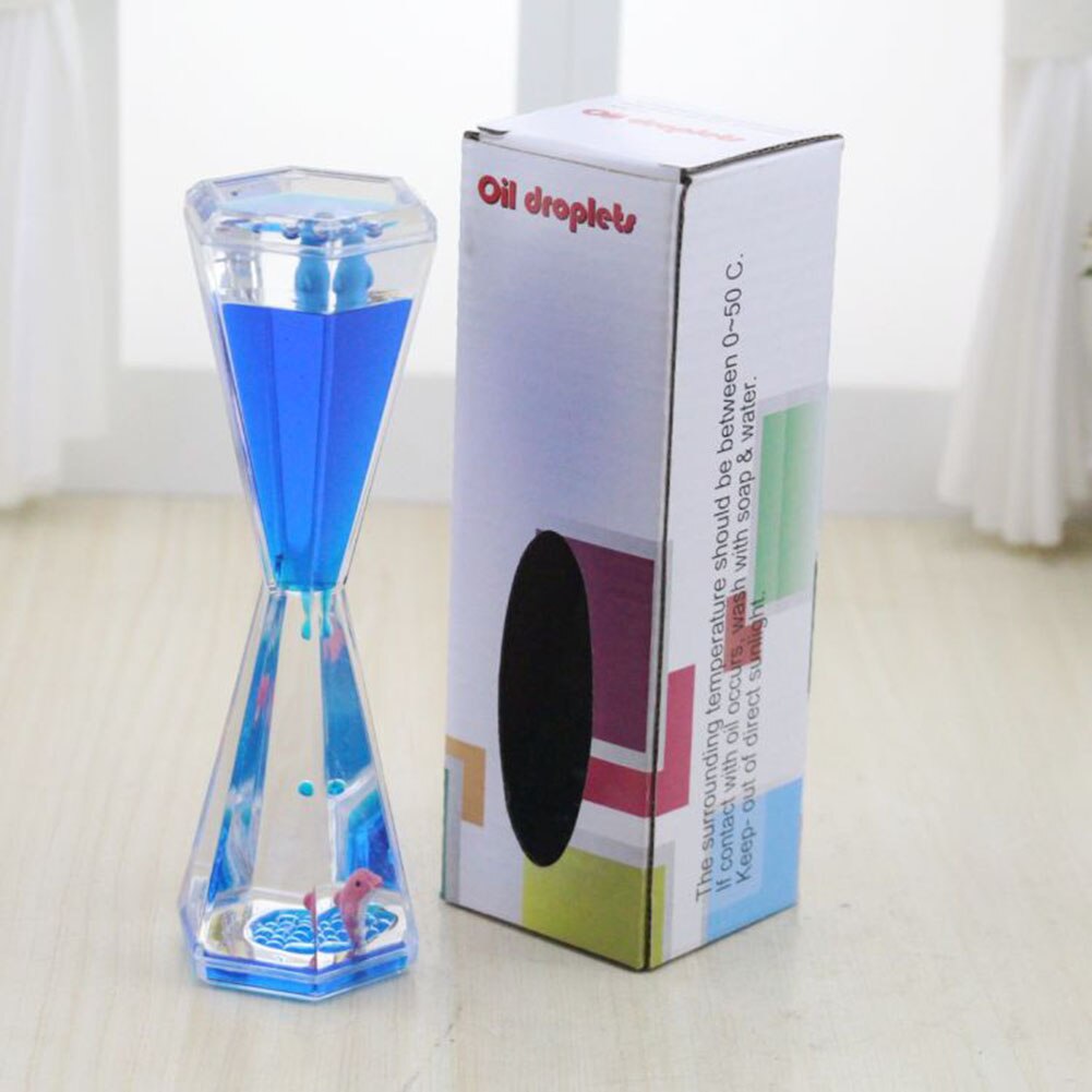 Modern Style Liquid Hourglass Fascinating Innovative Timer Toy Decoration Handmade Home Decoration For Home Office