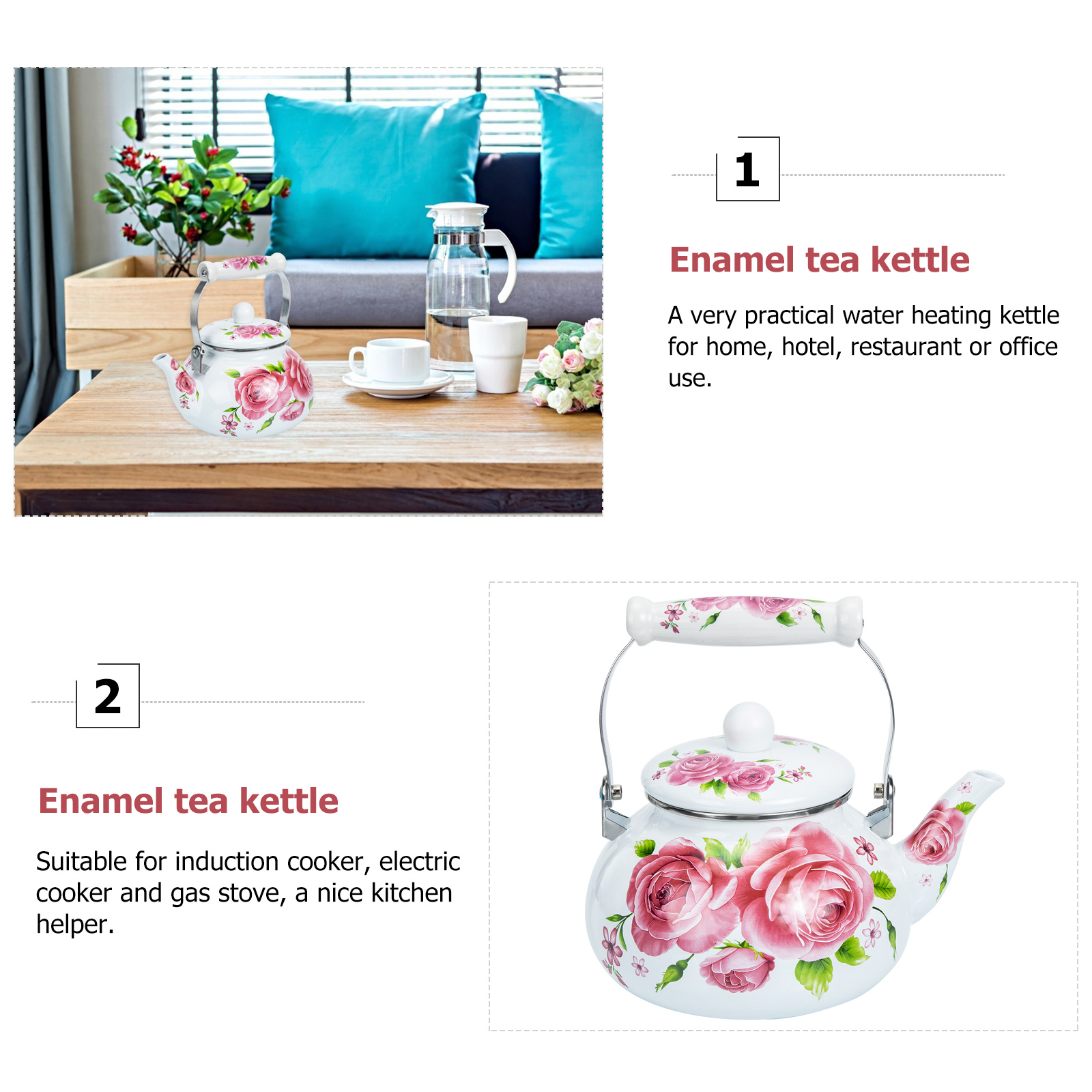 Emaille Thee Pot Thuis Leveringen Emaille Waterkoker Food Grade Thee Pot Voor Medewerker Families Lover Vrienden