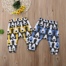 0-3 T Baby Jongens Meisje Gedrukt Harembroek Broek Peuter Bodem Legging Joggingbroek