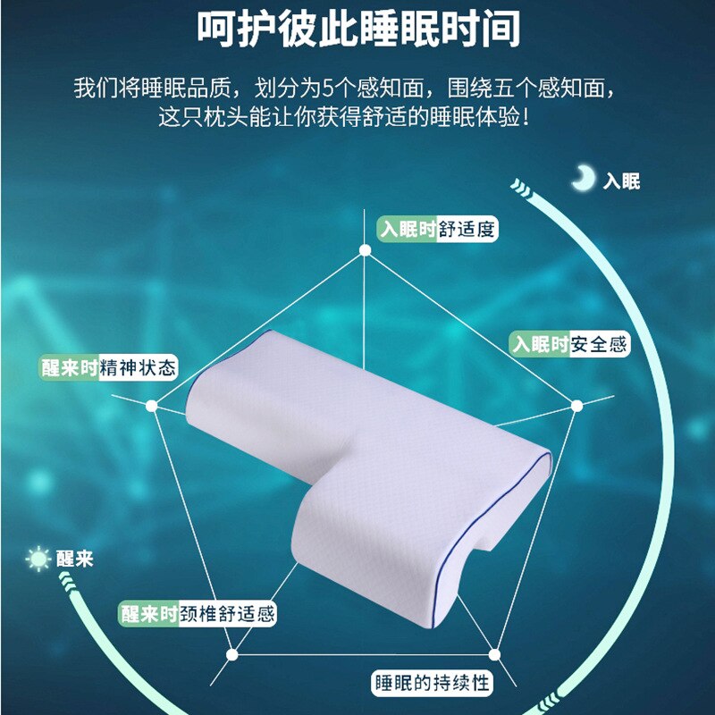 Style Couple Pillow Slow Rebound Memory Pressure Pillow Anti-Hand Paralysis Pillow Duet Protection Cervical Pillow