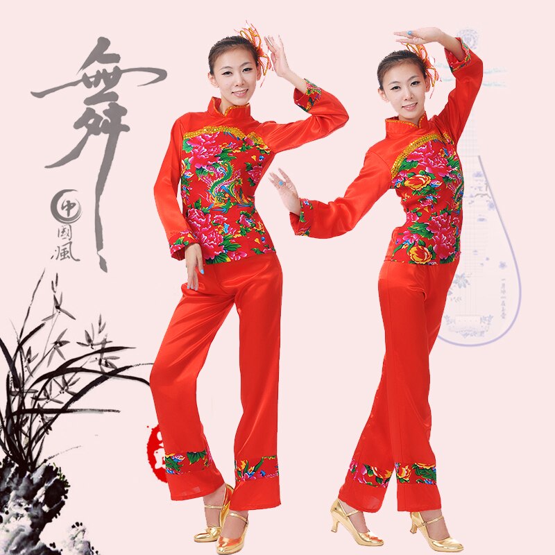 Dans Kostuums Real Hmong Kleding Nationale Fan Dance Yangko Kleding Vrouwelijke Stadium Kostuums Chinese Folk Traditionele