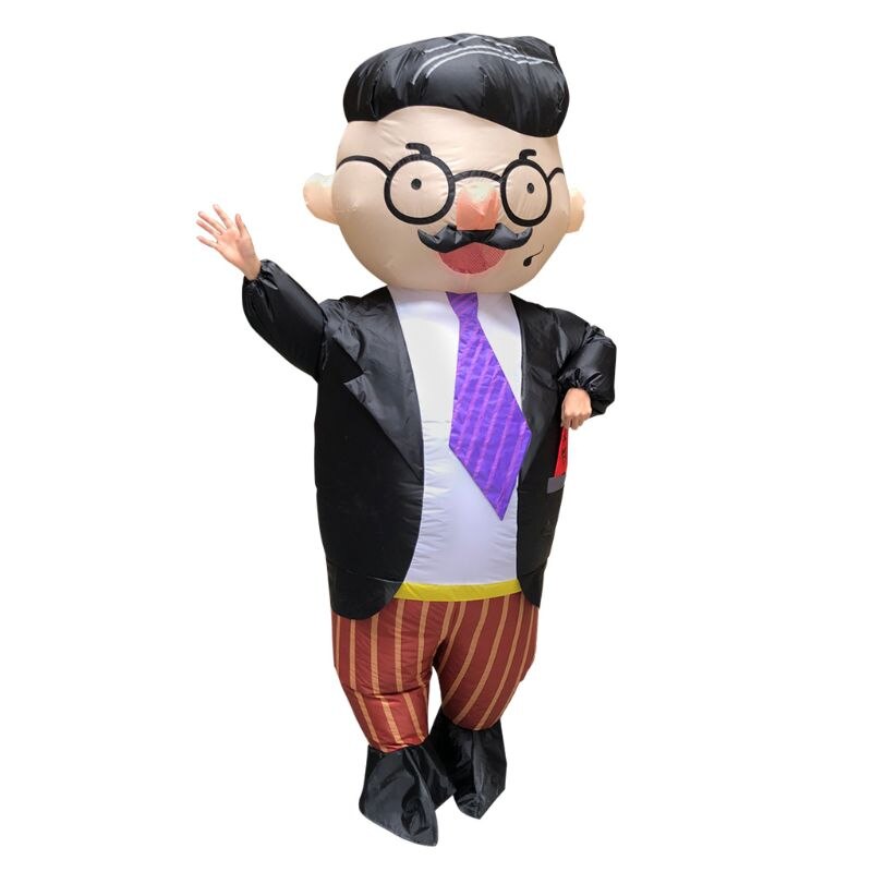Handsome Man Inflatable Costume for Adults Funny Annual Meeting Cosplay Outfit K1MA