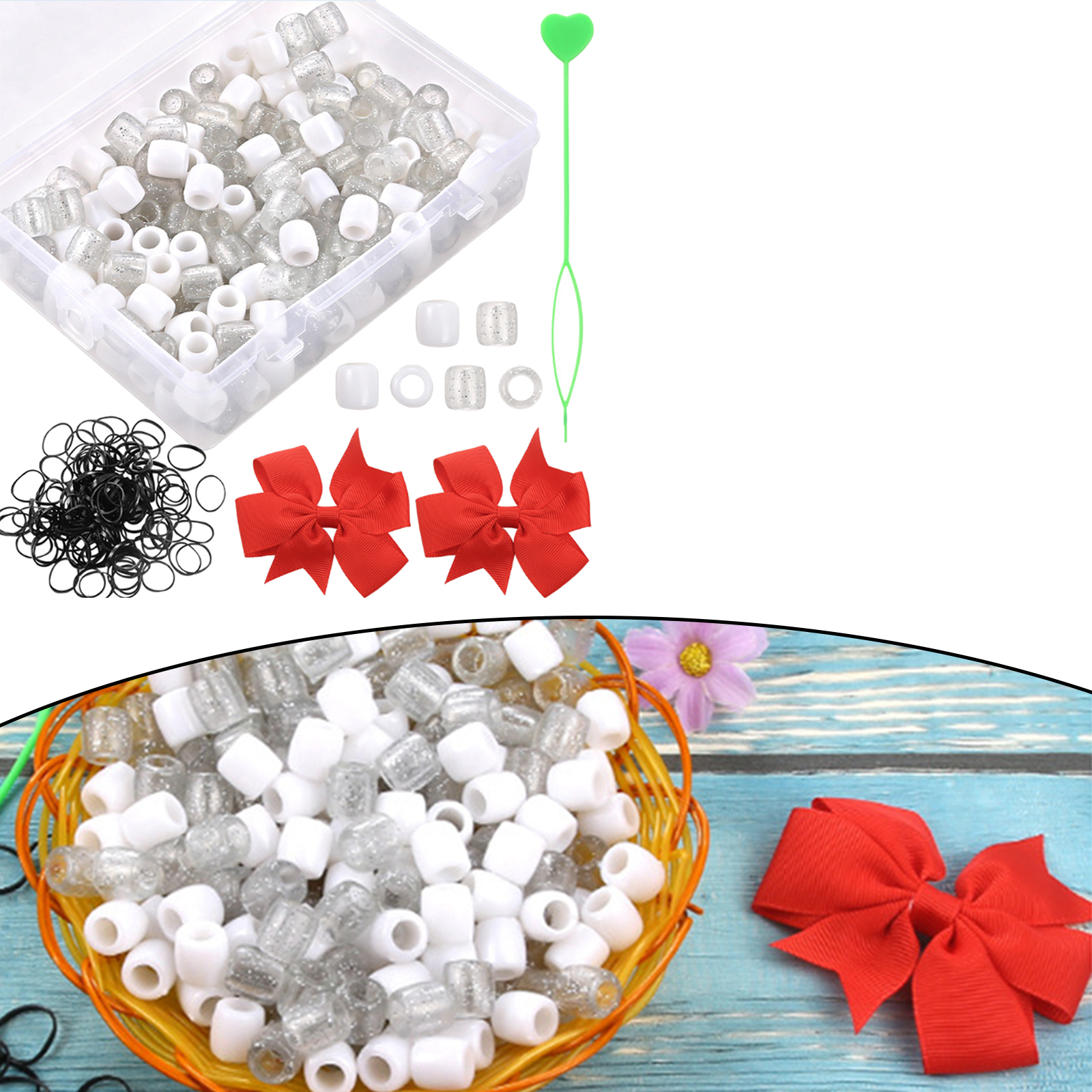 Hair Extension Tools Kit Micro Rings for Dreadlock Salon Wedding Photography