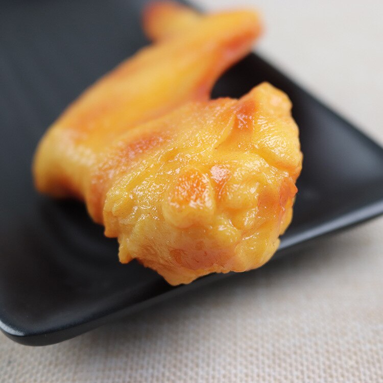 2pcs Festive Artificial PVC Simulated Chicken Wing Leg Model Roast Decorations Foods