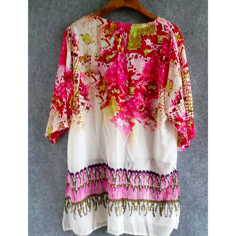 Pareo Sjaal Vrouwen Strand Sarongs Beach Cover Up Zomer Chiffon Sjaals Geometrische Plus Size Handdoek: Rood