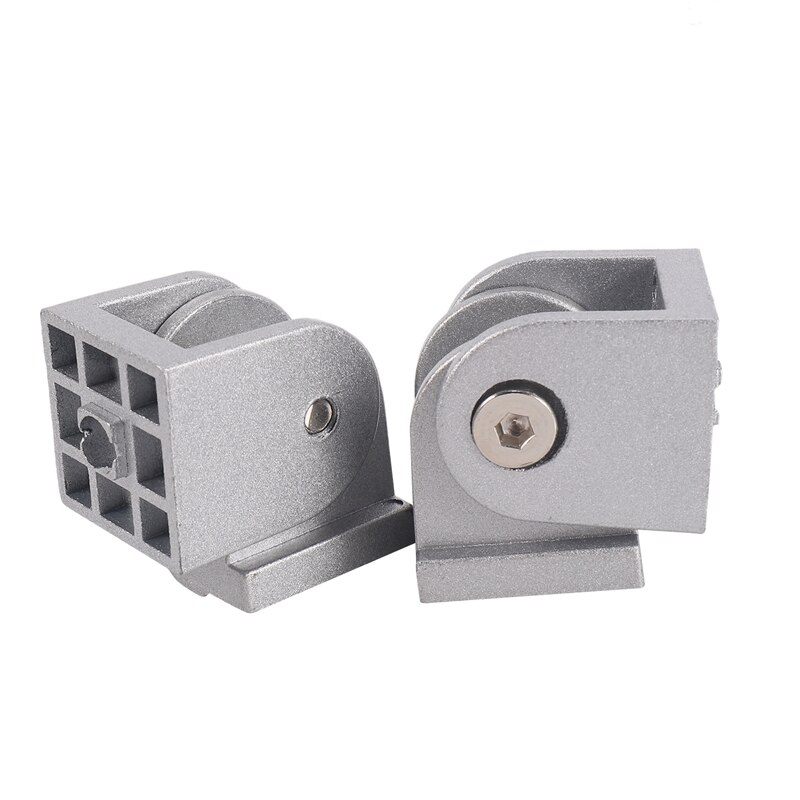 2Pcs Aluminum Alloy Pivot Joint For Aluminum Extrusion Profile Series Flexible Pivot Joint 3030 Aluminum Profile