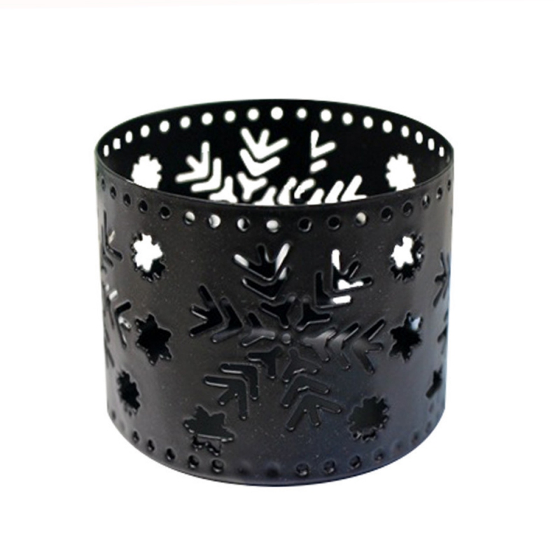 Christmas Hollow Iron Candle Holder Candlestick Novelty Home Party Decor Ornaments