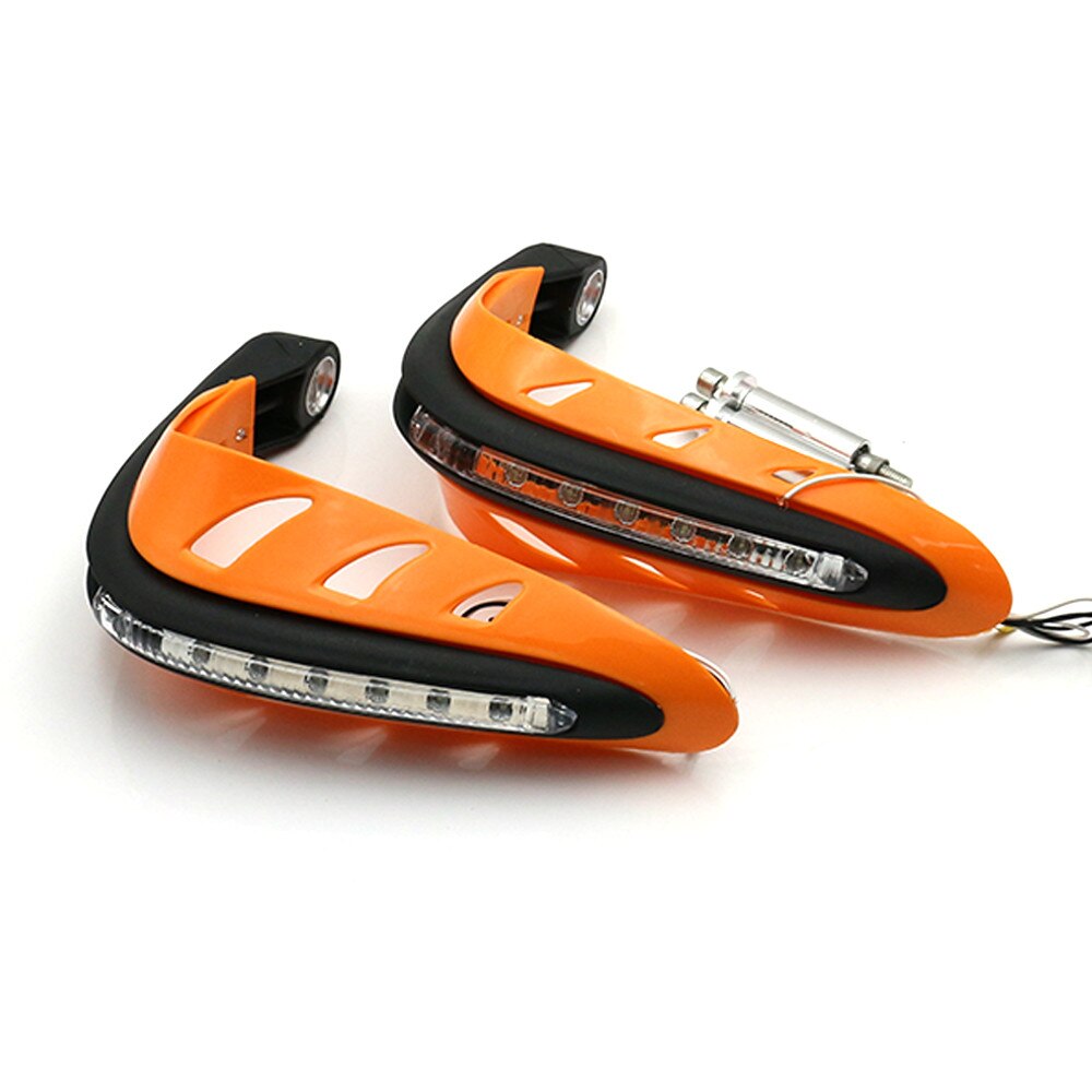 Protège-mains pour guidon de moto, 1 paire, protège-main avec lumière LED protège-mains, protège-mains, accessoires pour moteur universels