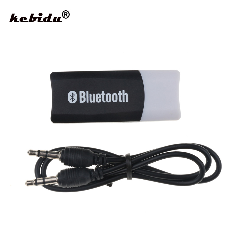 Kebidu Draadloze Bluetooth 5.0 Usb Dongle Receiver Adapter Music Adapter A2DP Dongles Voor Auto Aux Speakers Telefoon 3.5 Mm Audio