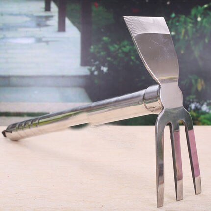 Stainless steel dual-use farm tools dual-use planting flowers and vegetables family garden practical gardening supplies