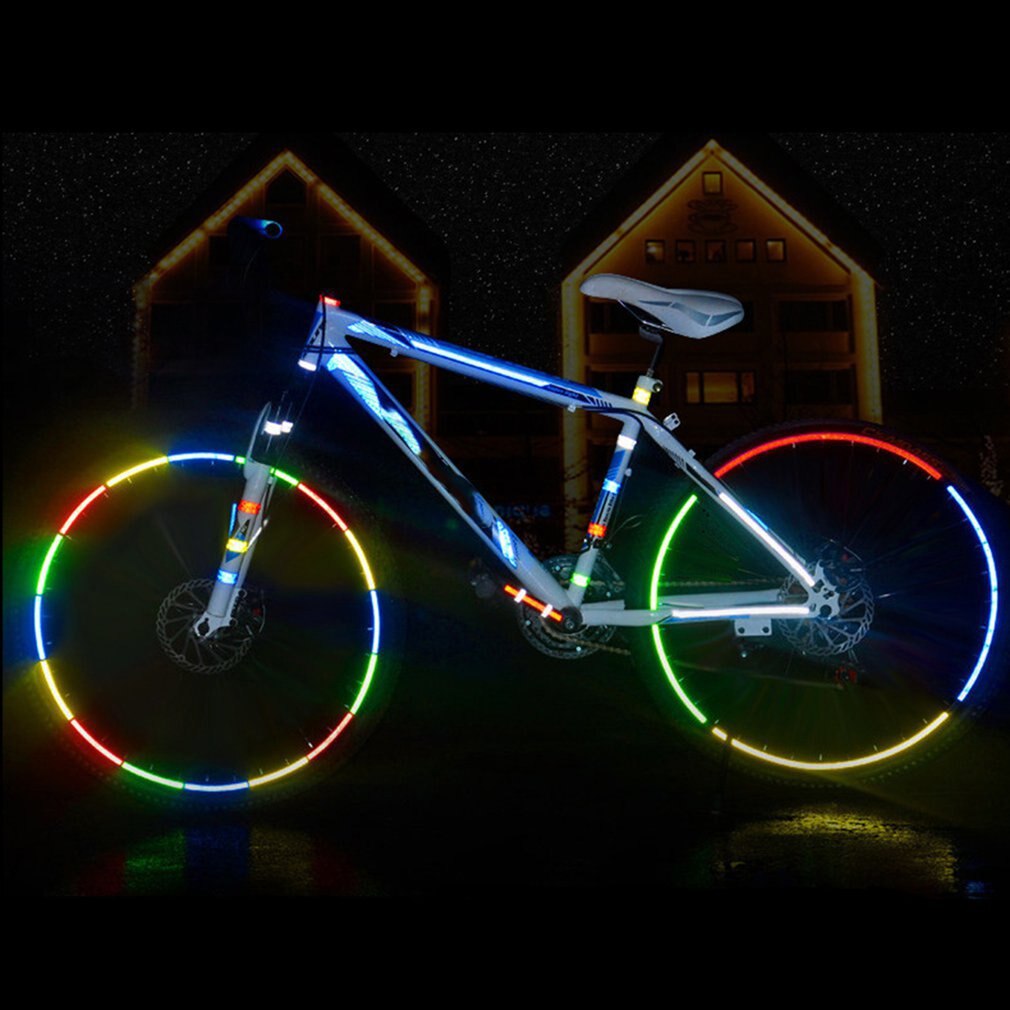 Bicycle Accessories Reflective Bicycle Stickers Adhesive Tape For Bike Safety Reflective Bike Stickers