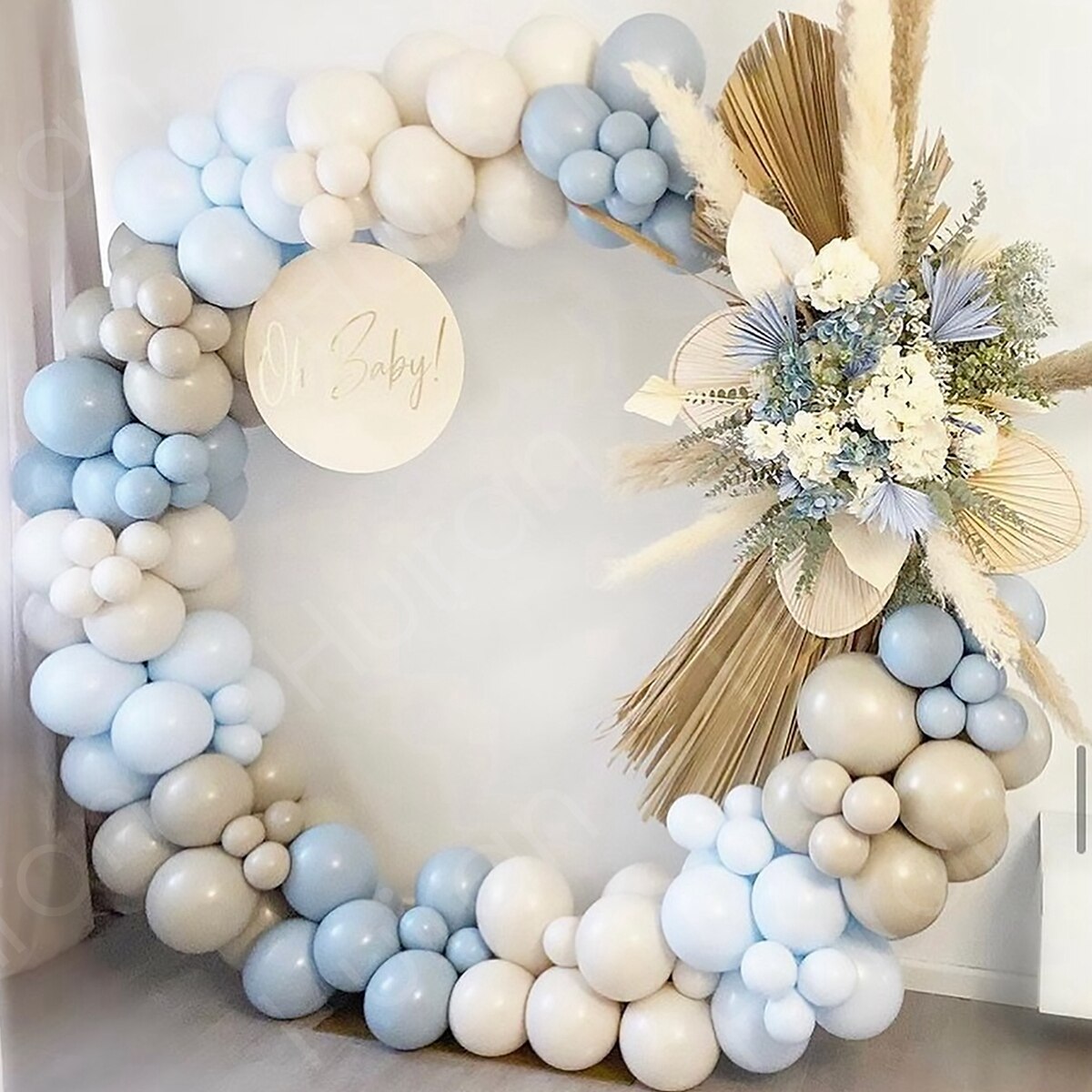 Arche à ballons ronde, support en arc circulaire pour mariage, décoration de fête d&#39;anniversaire, fournitures de réception pour bébé, toile de fond