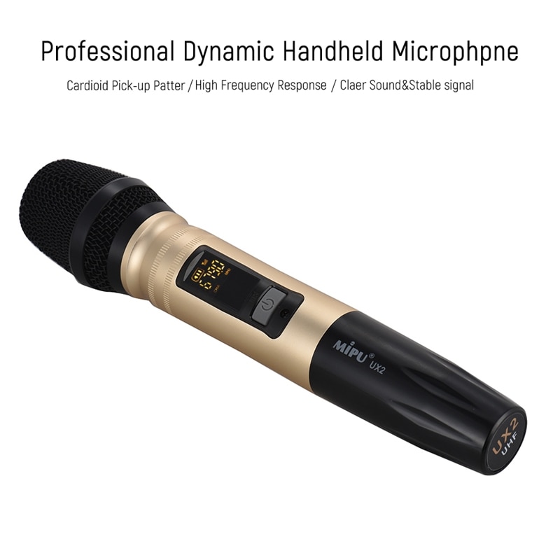 Wireless Uhf Microphone With Portable Usb Receiver For Ktv Dj Speech Amplifier Recording