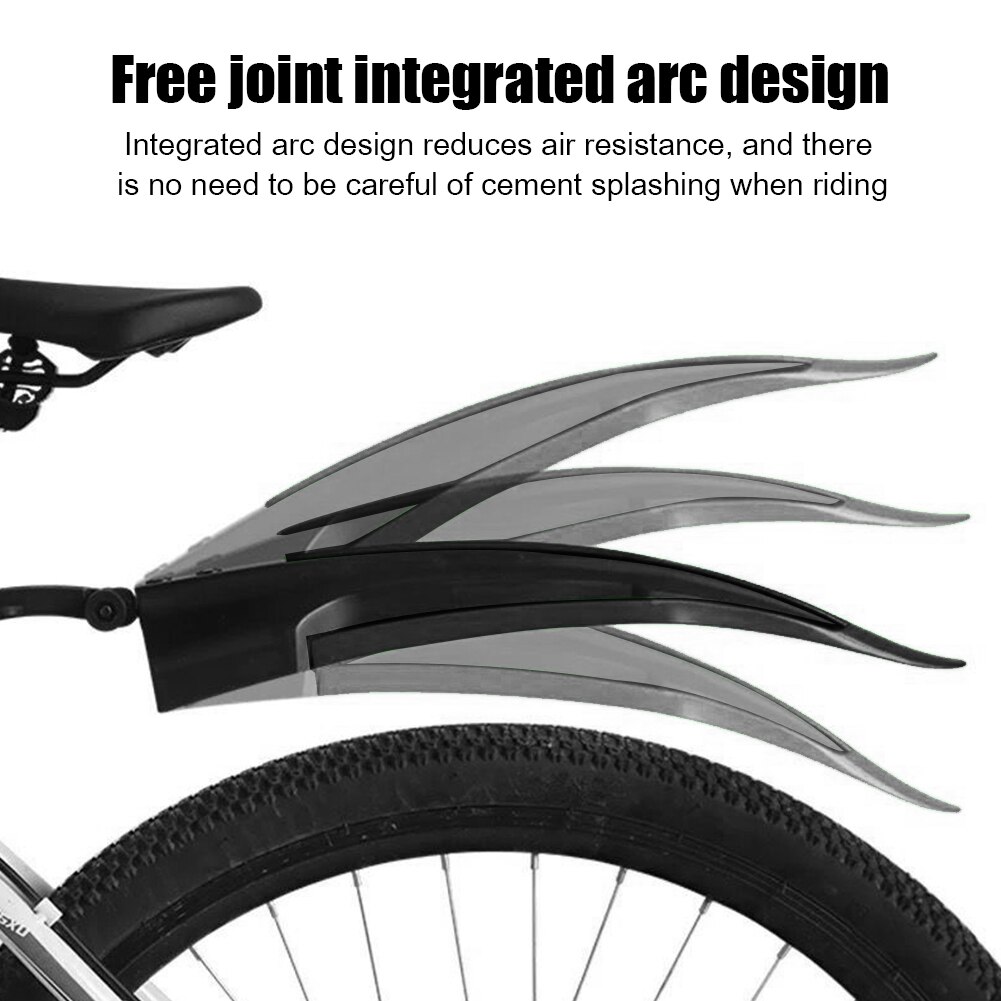 2pcs Universal Adjustable Mountain Bike Mudguard Wings Set Front Rear Wheel Bicycle Water Mud Guards Fenders Cycling Accessories