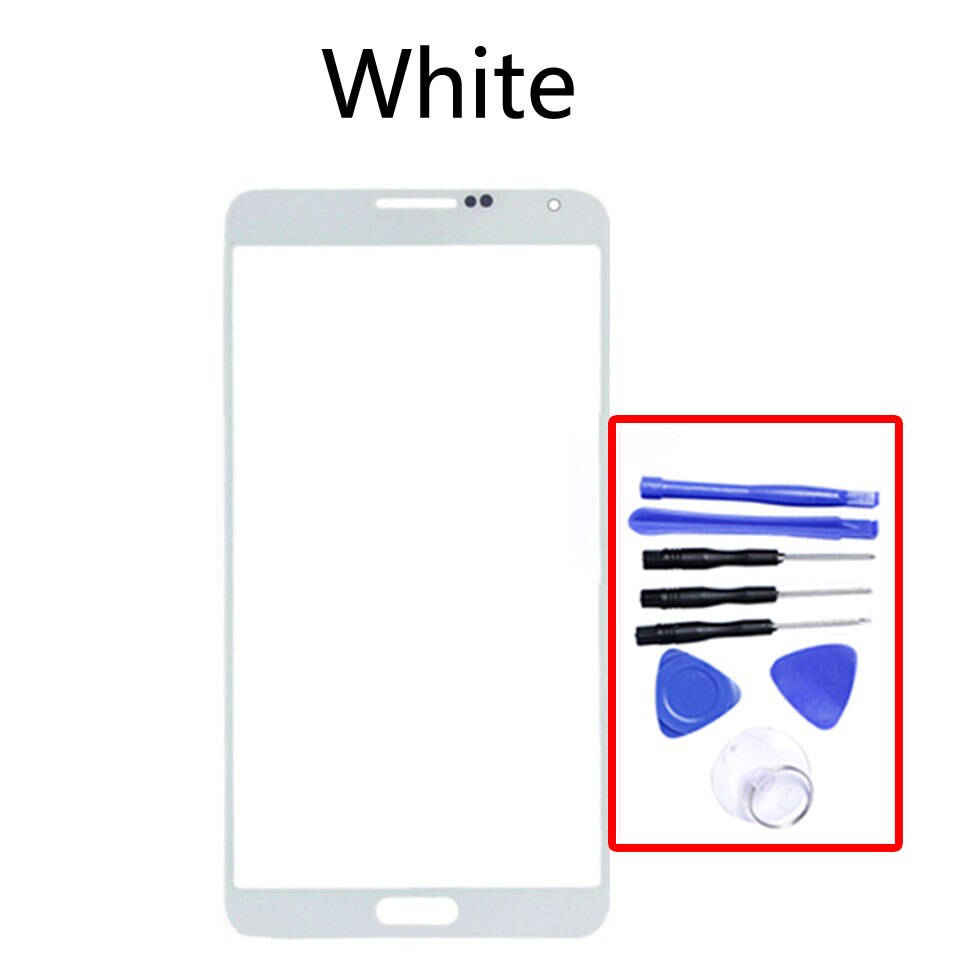 Touchscreen Voor Samsung Galaxy Note 3 Neo Note 3 Lite SM-N750 N750 N7505 7508V N7508 LCD Front Outer Glas touch Screen Lens: White-With tool