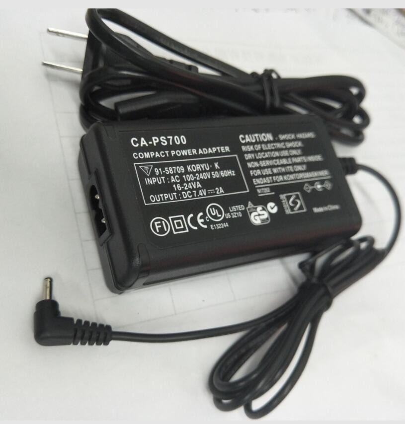 CA-PS700 7.4V AC Power charger Adapter supply for Canon PowerShot SX1 SX10 SX20 IS S1 S2 S3 S5 S80 S60 cameras CA PS700