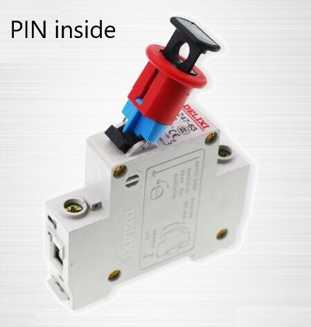 34pcs/lot multi pole MCB lockout pis pos lockout master lockout 1P 2P 3P 4P breaker lockout