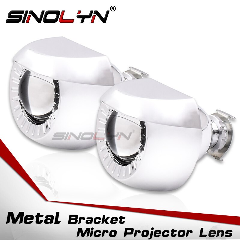 Sinolyn Scheinwerfer Linsen H4 H7 Bi-Xenon versteckt Projektor 1.8 ''Autos Objektiv Auto Lichter Zubehör nachrüsten Verwenden H1 glühbirnen
