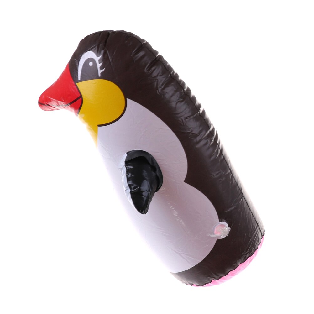 Inflatable Penguin Tumbler Roly-poly Toy Tumbler Penguin Toy Squeezed Call With Sound PVC Inflatable Toys 36cm