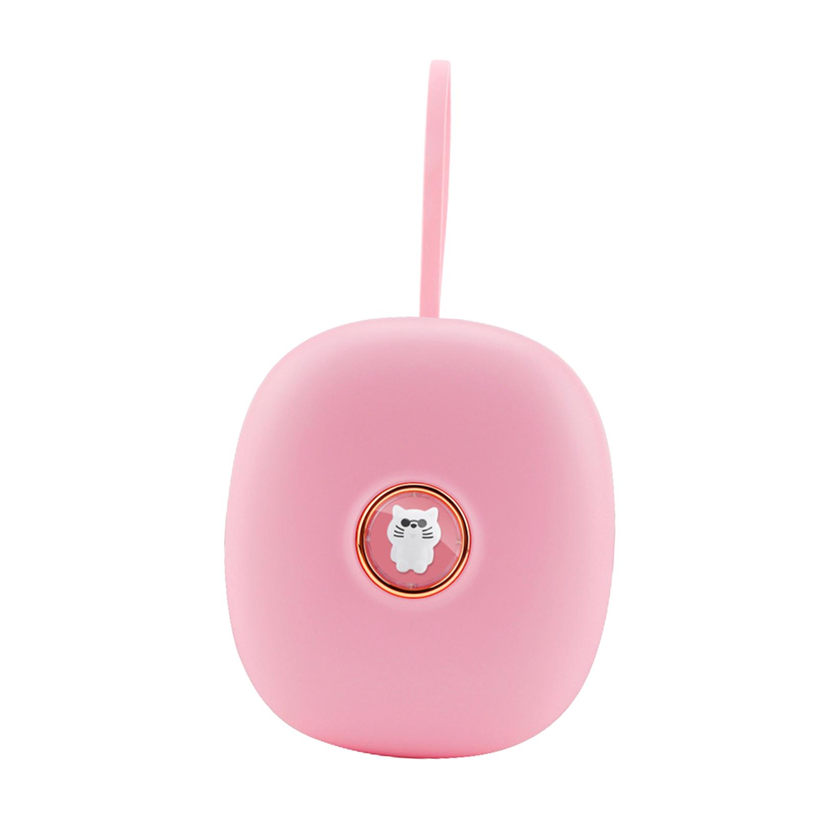 Vibrating Alarm Clock under Pillow Adjustable 3 Levels of Vibration Bed Shaker under Pillow Portable for Deaf Hearing Impaired: Pink