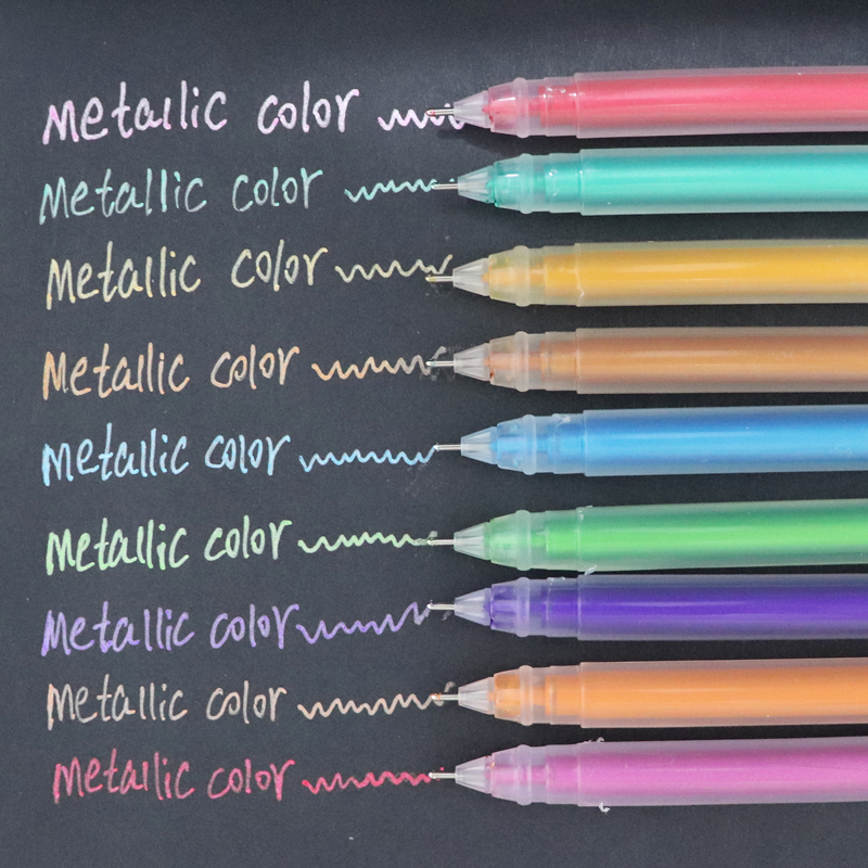 3/9 unids/set 0,6mm tinta blanca dorada plateada Color álbum de fotos bolígrafo de Gel papelería oficina lindo Scrapbooking pluma de gran capacidad para niños