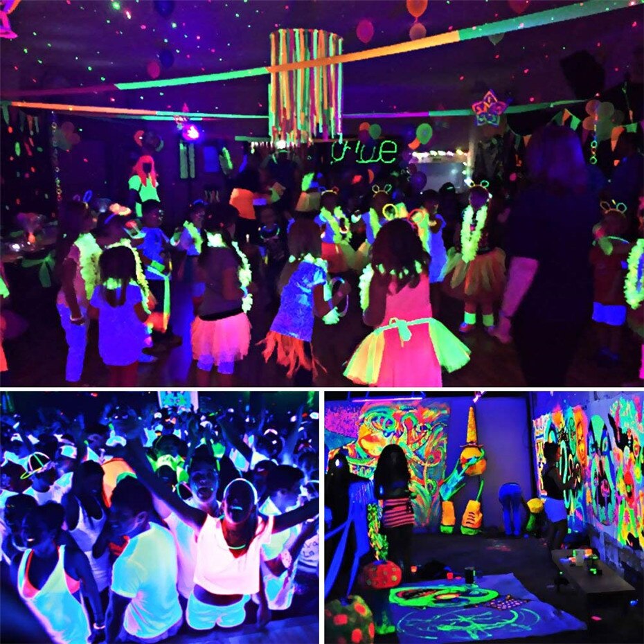ALIEN 12 LED Disco UV violeta negro luces DJ Disco escenario iluminación efecto UV vacaciones boda Bar Culb pared lavadora de fondo