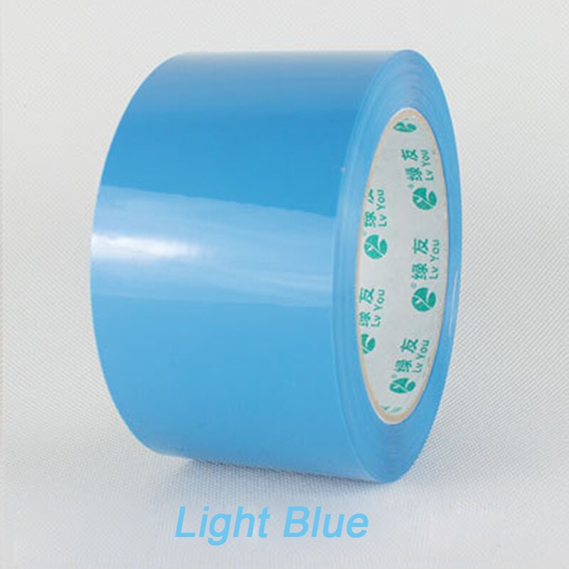 Ruban adhésif de scellage 6cm X 90m, 19 couleurs, pour emballage de courrier et logistique: light blue