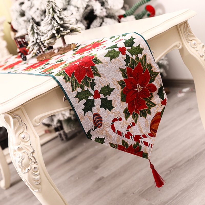 Kerst Tafelloper Mode Gedrukt Tafelkleed Placemat Kerst Decoraties Voor Huis