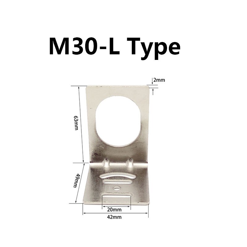 Approach Sensor bracket proximity sensor switch holder photoelectric sensor switch fix support M8L/H M12L/H M18L/H M30L/H: M30-L