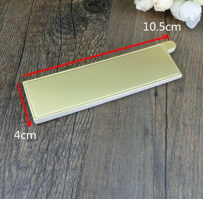 Base de cartón dorada para Mousse, bandeja de papel para pasteles, soporte para almohadillas, Base Rectangular, tablero de herramientas para hornear, 100 unids/lote: Caqui oscuro