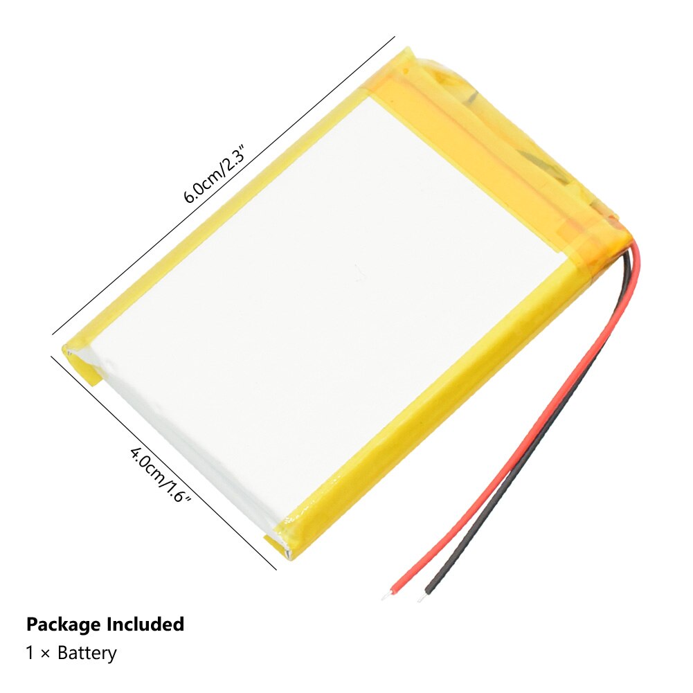 1/2/4 stk 604060 3.7 v lithium polymer batteri 1500 mah gør-det-selv mobil nødstrøm opladning skat li-po genopladelige batterier