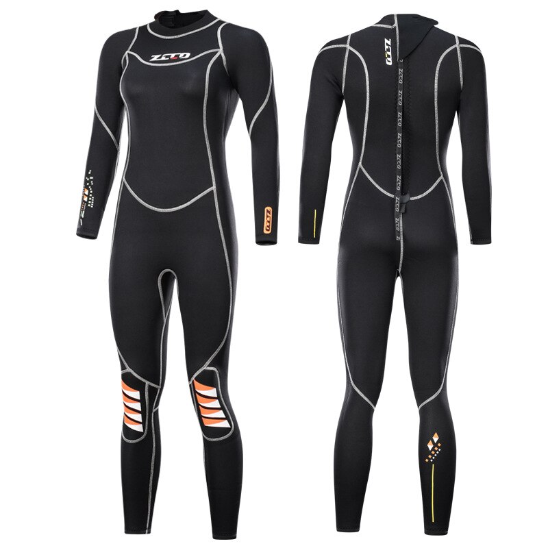 3mm Men Women Flocking Scuba Diving Wetsuit Neoprene Winter Fleece Lining Snorkeling Diving Spearfishing