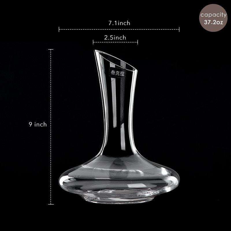 Borek Sipek - handgemaakte karaf en koeler Boheems glas , puntgaaf