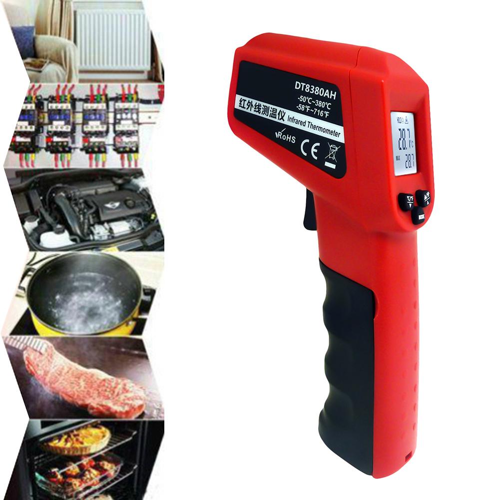 DT8380AH Handheld Infrared Thermometer Non-Contact Temperature Meter Pyrometer Infrared Pyrometer -50 to 380 Degree Accessories