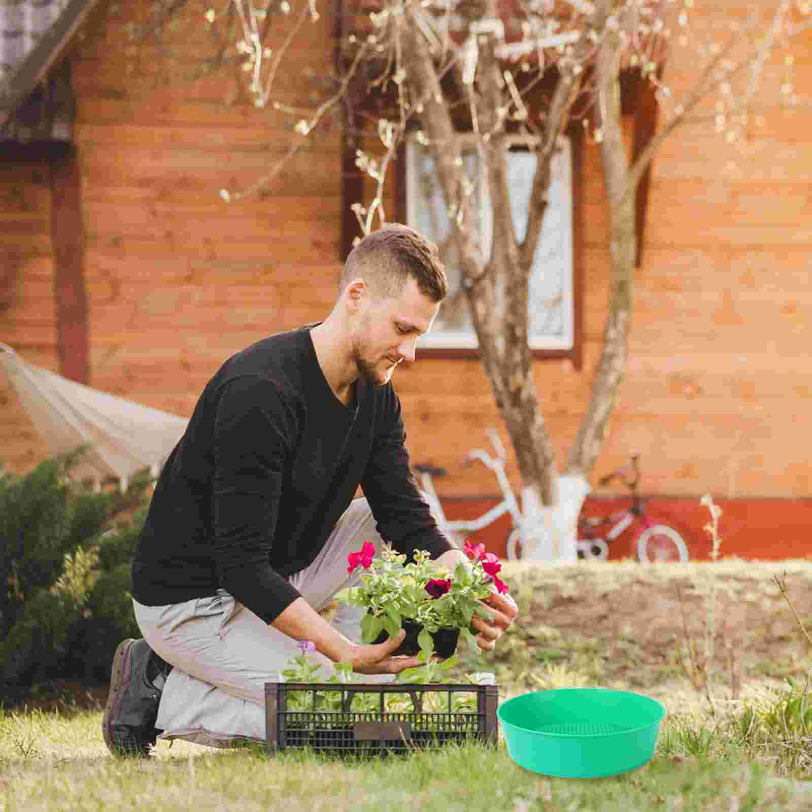 Strand Bonsai Tools Grond Zeef Tuin Zand Zeef Compost Aarde Mesh Plastic Zeefpan Tuinieren Graven Vondst