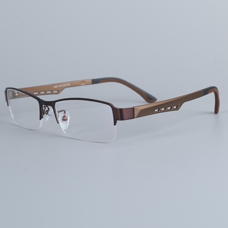 Bellcaca Montatura per occhiali Uomini Nerd Occhiali Da Vista Ottico Del Computer Da Vista Occhio Chiaro Occhiali Lenti Telaio Per Il Maschio Eyewear 2387: 2387 Coffee