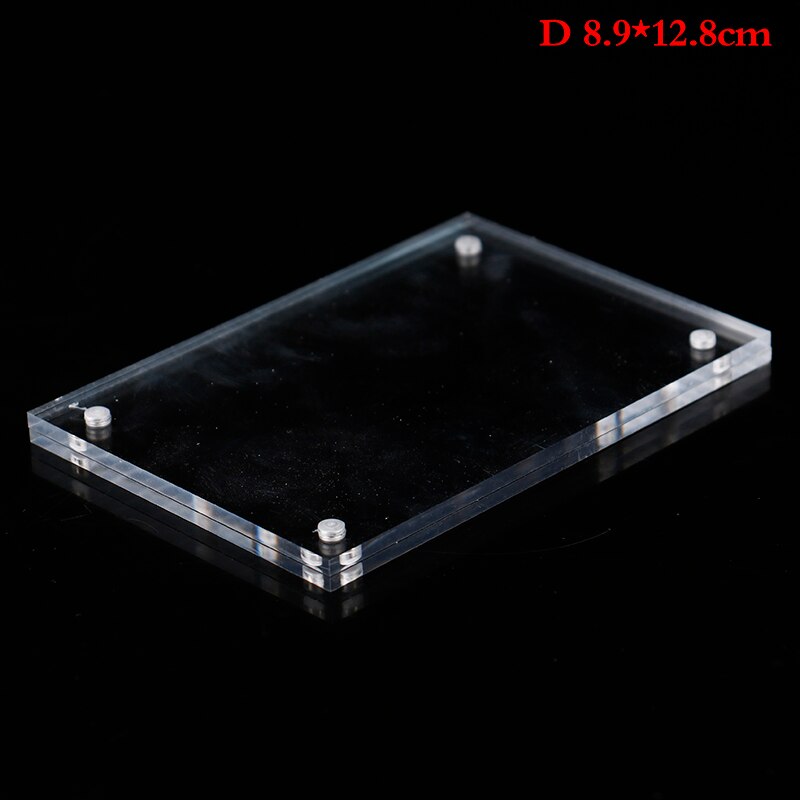 frames for pictures Christmas Acrylic Clear Photo Frame Crystal Picture Frame Bedroom Deck Decor: 8.9x12.8cm