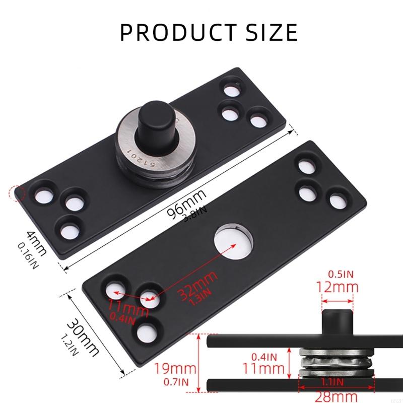 652F 360 Degree Rotating Concealed Hinge Invisible Door Hinge Corrosion Resistant Hinge Upgrades for Cabinet door & Wardrobes