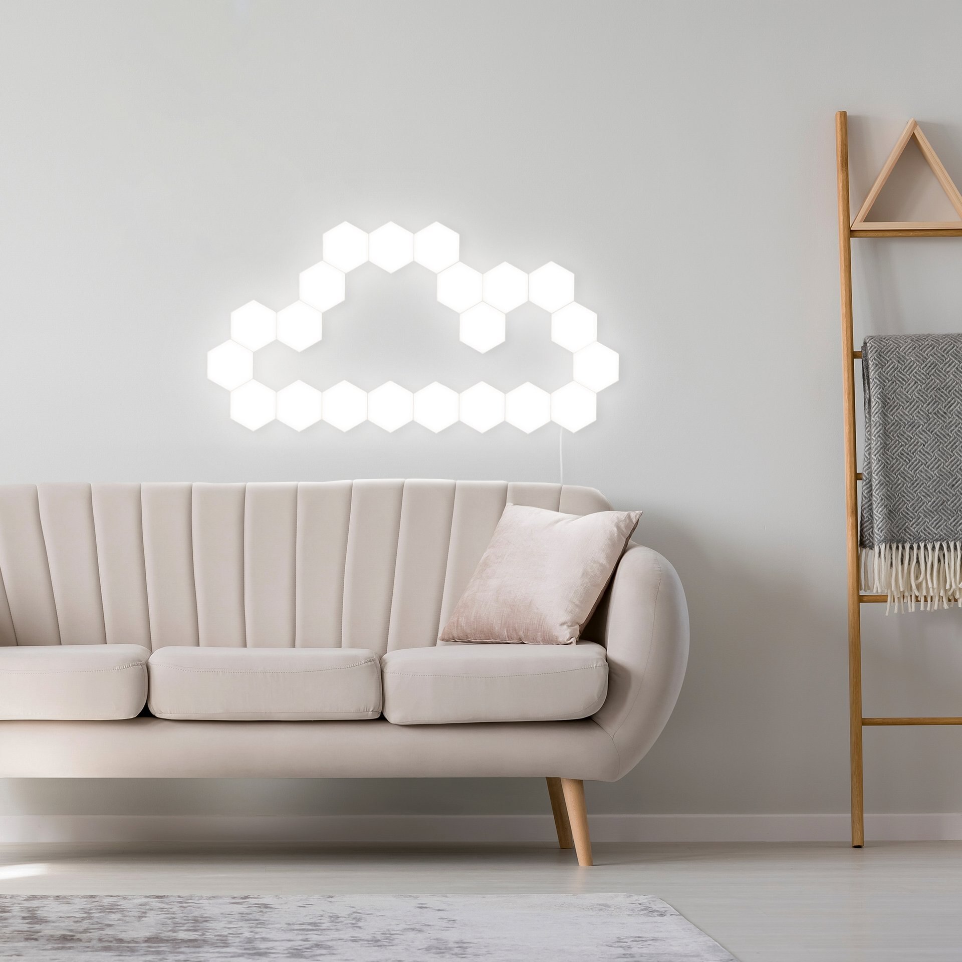Usb rgbw färgrik fjärrkontroll touch honeycomb lampa quantum light hexagonal led color change lampe usb wall lamp