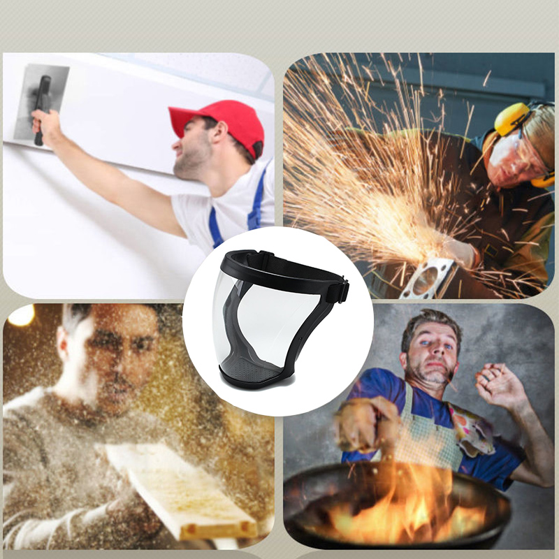 Beschermmasker Transparant Gezichtsbeschermer Gezicht Gezichtsmasker Beschermend Buitenveiligheidsmasker Hoofdbedekking Bescherming Spatwaterdicht